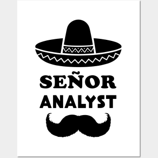 Señor Analyst Pun | Gift for Senior Analysts Posters and Art